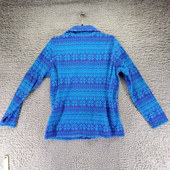 Old Navy Jacket Womens Large Blue Fleece Full Zip - Picture 7 of 8